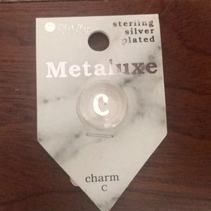 3/$10 Sterling silver plated Charm E